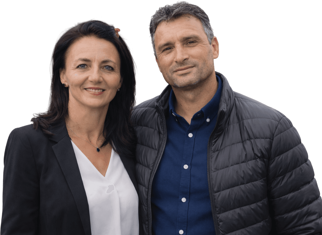 Photo qui représente les producteurs de la ferme à Saint-Geyrac en Dordogne